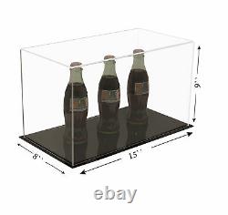 Acrylic Display Case Medium Rectangle Box Clear 15 x 8 x 9 (A013-CDS)