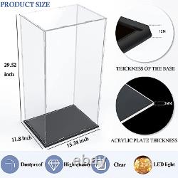 Acrylic Display Case for Large Collectibles Clear 29.1 Tall Acrylic Box