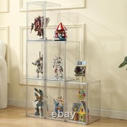 Acrylic Display Cases for Collectibles Stackable Plastic Storage Shoe Boxes