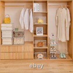 Acrylic Display Cases for Collectibles Stackable Plastic Storage Shoe Boxes