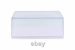 Acrylic Display Cases withWhite Base for 1/18 Scale Diecast Cars BOX OF 6 CASES