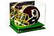 Acrylic Football Helmet Display Case with Gold Risers, Mirror & Turf Base(A002)