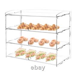 Acrylic Pastry Display Case Bakery Countertop Retail Clear Shelf