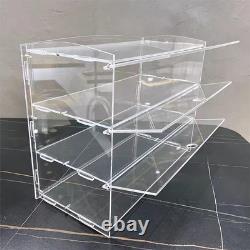 Acrylic Pastry Display Case Bakery Countertop Retail Clear Shelf