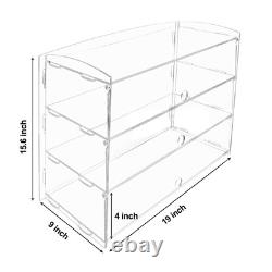 Acrylic Pastry Display Case Bakery Countertop Retail Clear Shelf