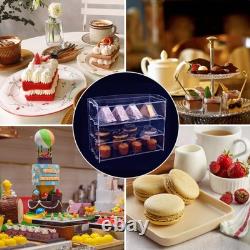 Acrylic Pastry Display Case Bakery Countertop Retail Clear Shelf