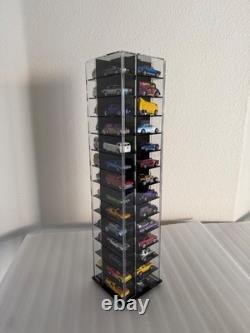 Acrylic Spinning display fits 56 cars (164 scale compatible Hot Wheels)