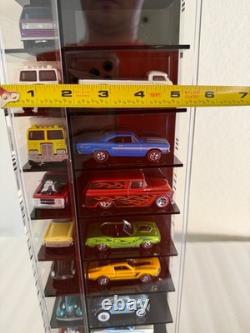 Acrylic Spinning display fits 56 cars (164 scale compatible Hot Wheels)