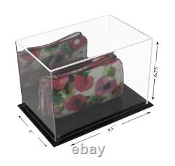 Acrylic Table Top Display Case Rectangle Box with Mirror 9.5x6x6.7 5 (A005)