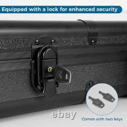 Acrylic Top Aluminum Display Case Lockable Trade Box for Jewelry Gems Coins Card