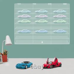 Acrylic Toy Car Display Case Clear Display Box Wall Mounted Toy Display Shelf US