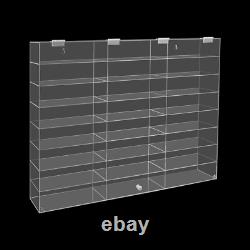 Acrylic Toy Car Display Case Clear Display Box Wall Mounted Toy Display Shelf US