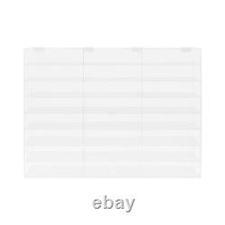 Acrylic Toy Car Display Case Clear Display Box Wall Mounted Toy Display Shelf US