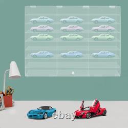 Acrylic Toy Car Display Case Clear Display Box Wall Mounted Toy Display Shelf US