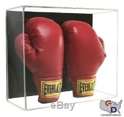 Acrylic Wall Mount Double Boxing Glove Display Case UV Protecting Full Size