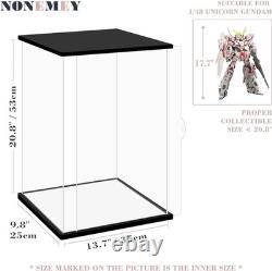 Action Figure Display Case 21 Gundam Acrylic LED Light Model Gunpla Toy Box