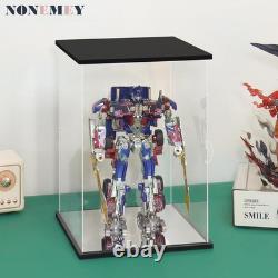 Action Figure Display Case 21 Gundam Acrylic LED Light Model Gunpla Toy Box