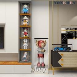 Action Figure Display Case 21 Gundam Acrylic LED Light Model Gunpla Toy Box
