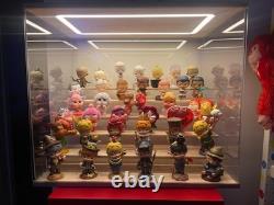 Action Figure Display Case 6 Tier Wood & LED Light Clear Acrylic Minifigures Box