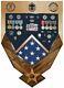 Air Force Logo Laser Top Walnut Military Award Shadow Box Medal Display Case