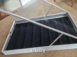 Aluminum ALLSTATE Display cases Large 34x 21x3 3 as LOT withKeys
