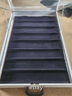 Aluminum ALLSTATE Display cases Large 34x 21x3 3 as LOT withKeys