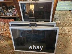 Aluminum ALLSTATE Display cases Large 34x 21x3 3 as LOT withKeys