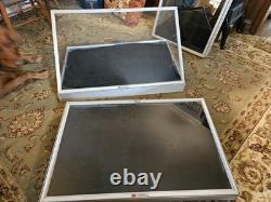 Aluminum ALLSTATE Display cases Large 34x 21x3 3 as LOT withKeys