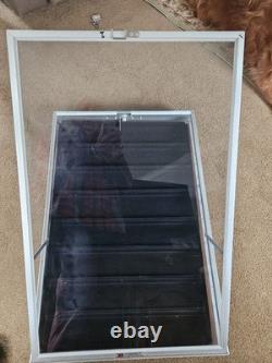 Aluminum ALLSTATE Display cases Large 34x 21x3 3 as LOT withKeys