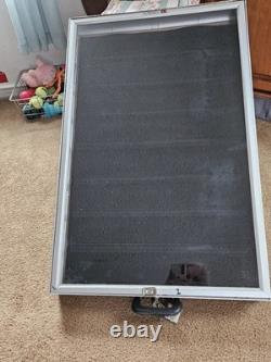Aluminum ALLSTATE Display cases Large 34x 21x3 3 as LOT withKeys