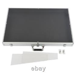 Aluminum Acrylic Clear Top Display Locking Travel Case Trading Coin/Card/Jewelry