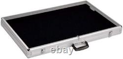 Aluminum Acrylic Plastic Clear Top Display Locking Travel Case withside Panel