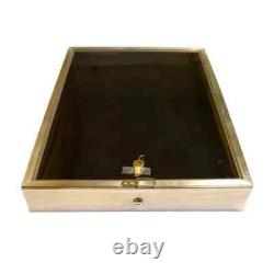 Aluminum Display Case 24 x 18 x 3 Black Gun Pistol Knife Trade Card Show USA Box