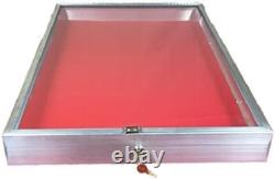 Aluminum Display Case 24 x 18 x 3 Black Gun Pistol Knife Trade Card Show USA Box