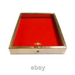 Aluminum Display Case 24 x 18 x 3 Black Gun Pistol Knife Trade Card Show USA Box
