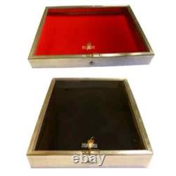 Aluminum Display Case 24 x 18 x 3 Black Gun Pistol Knife Trade Card Show USA Box