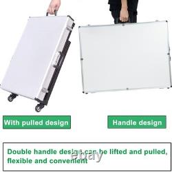 Aluminum Display Case Showcase 32x24 Trade Show f Card Coin Jewelry + wheels