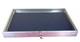 Aluminum Display Case Side Opening 34 x 22 x 3 Glass Top Showcase Show BLUE