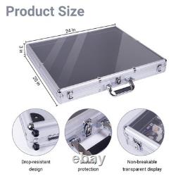 Aluminum Display Case with Lock for Cards Jewelry Trade Shows