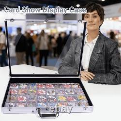 Aluminum Display Case with Lock for Cards Jewelry Trade Shows