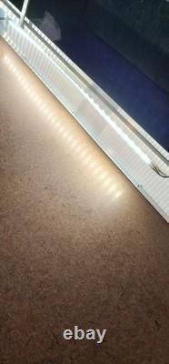 Aluminum Display Coin, jewelry, Case 34 1/2 × 22 With LED Lights With Lock