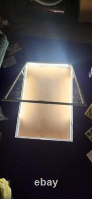 Aluminum Display Coin, jewelry, Case 34 1/2 × 22 With LED Lights With Lock