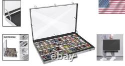 Aluminum Glass Display Case for Cards Lockable Trade Show Jewelry Collectibles