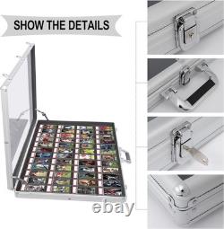 Aluminum Glass Display Case for Cards Lockable Trade Show Jewelry Collectibles