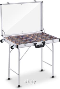 Aluminum Trade Show Display Case 24In X 16In X 20In Portable Laptop Case Foldabl