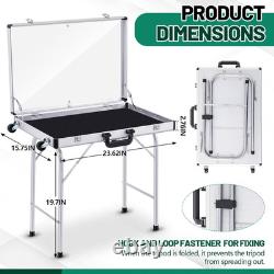 Aluminum Trade Show Display Case 24In X 16In X 20In Portable Laptop Case Foldabl