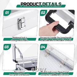 Aluminum Trade Show Display Case 24In X 16In X 20In Portable Laptop Case Foldabl