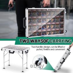 Aluminum Trade Show Display Case 24In X 16In X 20In Portable Laptop Case Foldabl