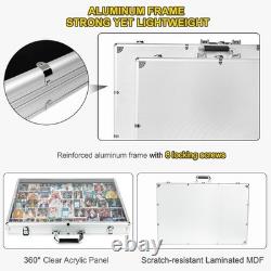 Aluminum Trade Show Display Case 24x20 Locking Tabletop Showcase for Trad