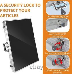 Aluminum Trading Card Display Case, Clear24x20 Card Show Display Case, Portable